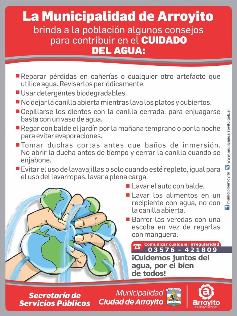 consejos uso agua