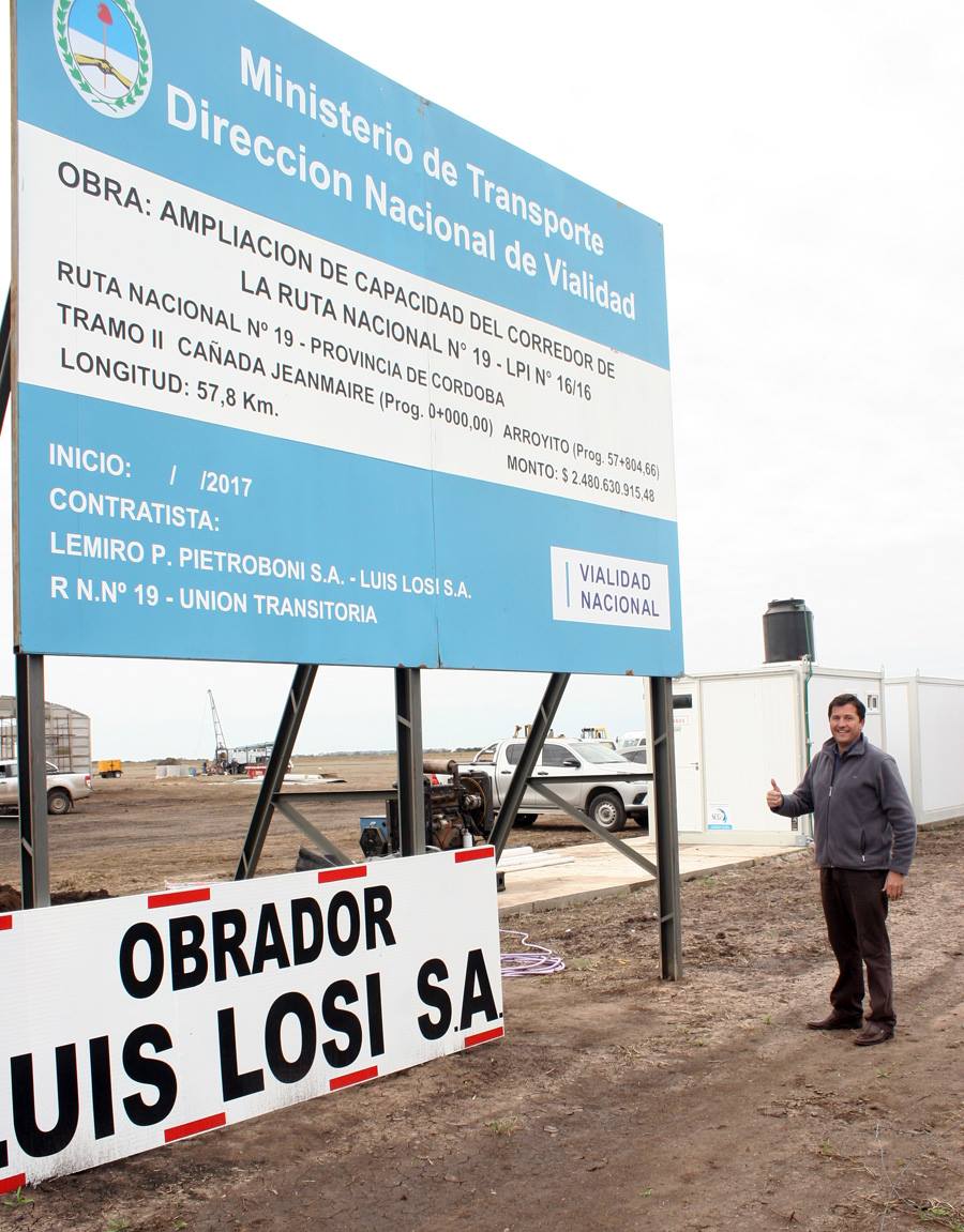 Comenzaron los trabajos en el obrador de la Autopista RN 19