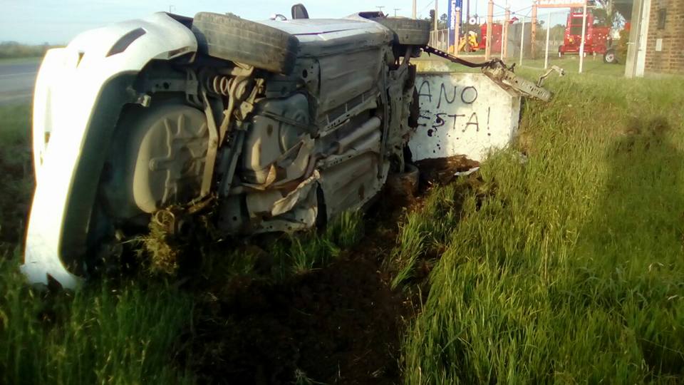 Chocaron dos autos en la ruta y no hubo víctimas