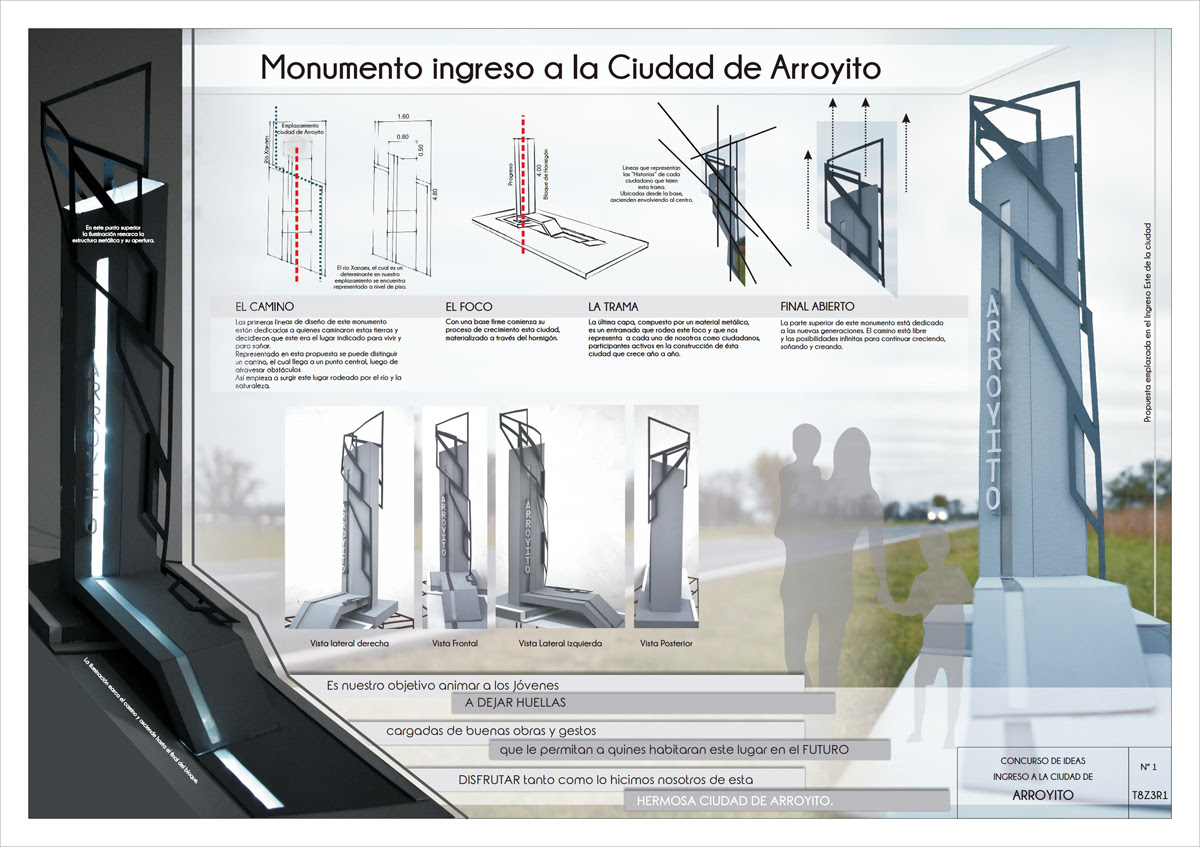 Soledad Aceves ganó el Concurso del Monumento Identificatorio de Arroyito