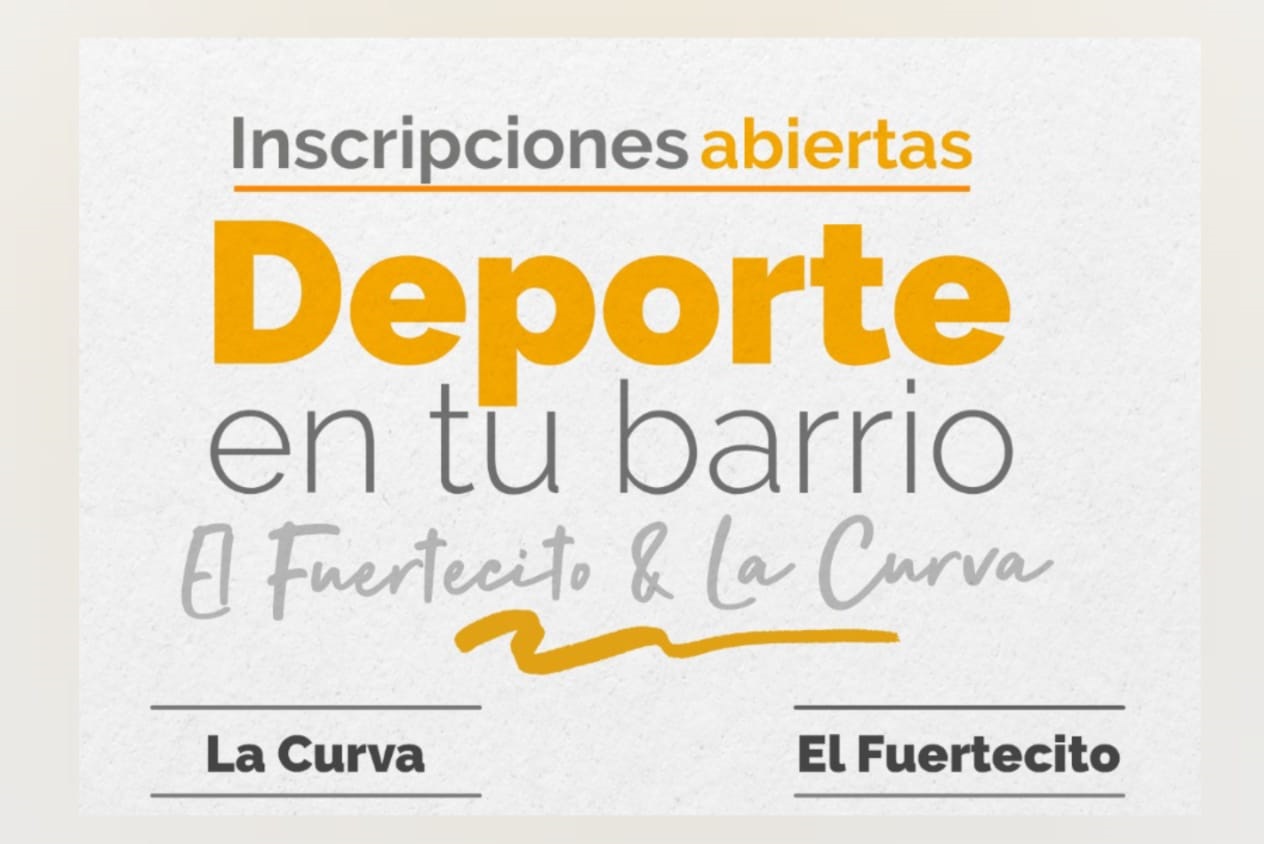 Programa Deporte en tu Barrio en La Curva y El Fuertecito