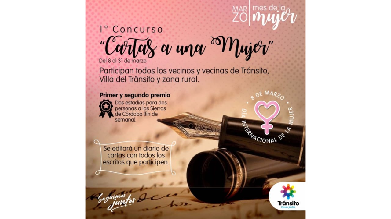 Tránsito: 1er. CONCURSO “CARTAS A UNA MUJER”