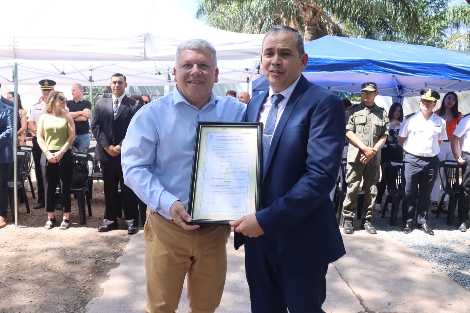 Arroyito: El Intendente Gustavo Benedetti participó del cambio de jefatura de Gendarmería Nacional de San Francisco